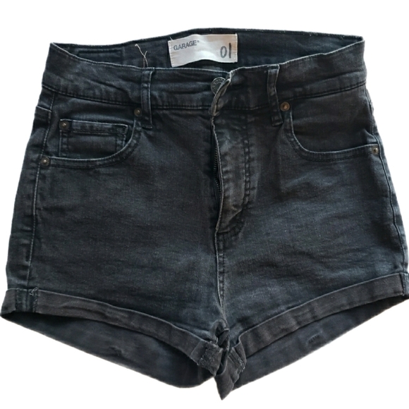 Black Denim Women's Shorts – Size 01 - Picture 1 of 2